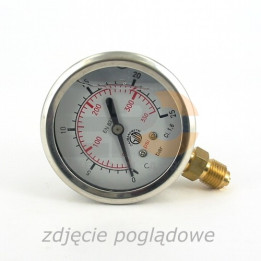 Manometr glicer. radialny Fi-63 G1/4 0-100 bar