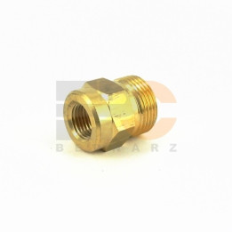 Redukcja mosiężna M22x1,5 - BSP 1/4" wew.