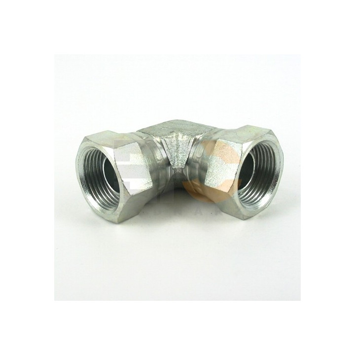 Łącznik kol. z dwiema nakr. BSP 1/2" - 1/2"