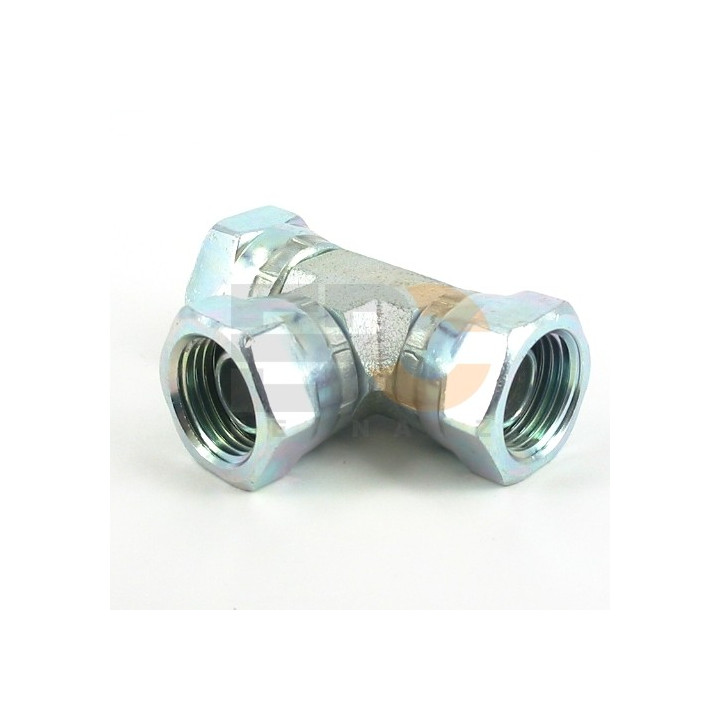 Trójnik TF BSP 3/4" z nakrętkami