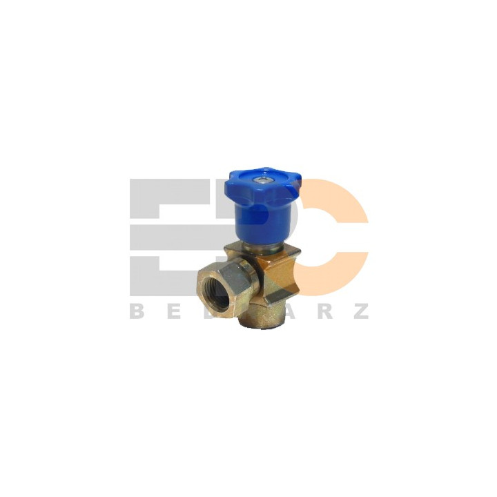 Zawór odcinający do manometru 1/4" 90° F-F