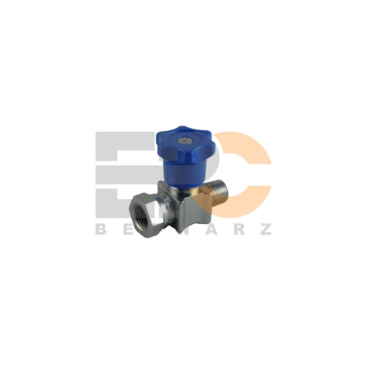 Zawór odcinający do manometru 1/4" liniowy M-F