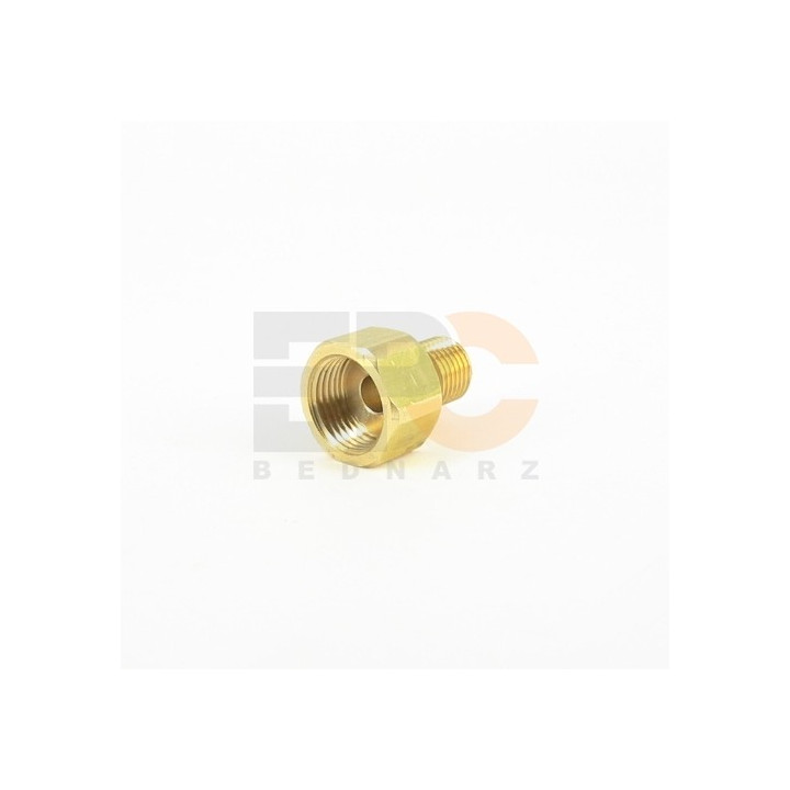 Redukcja mosiężna M18x1,5 GW - 1/4" GZ stała