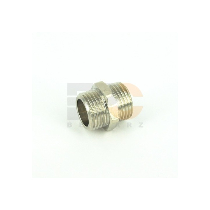 ŁĄCZNIK 1/4"-1/4" GWINT ZEWNĘTRZNY WALCOWY
