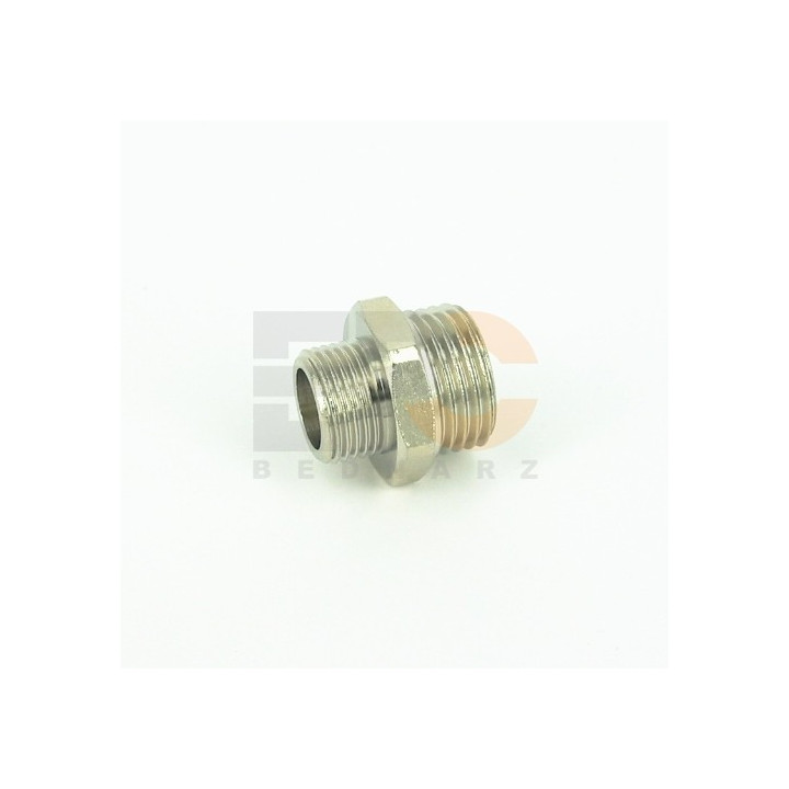 ŁĄCZNIK 3/8"-1/2" GWINT ZEWNĘTRZNY WALCOWY