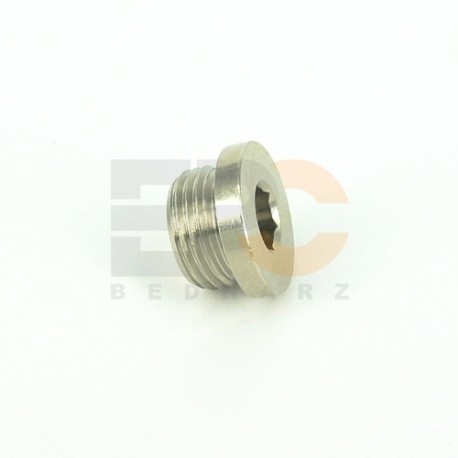 KOREK Z KOŁNIERZEM 1/4"GWINT ZEWNĘTRZNY WALCOWY