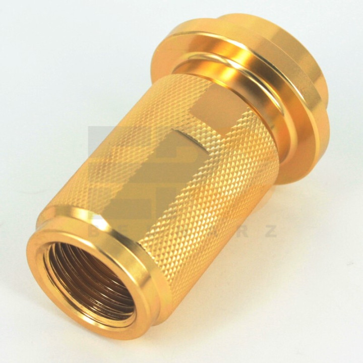 Złącze aluminiowe M22x1,5-G1/2" żółte