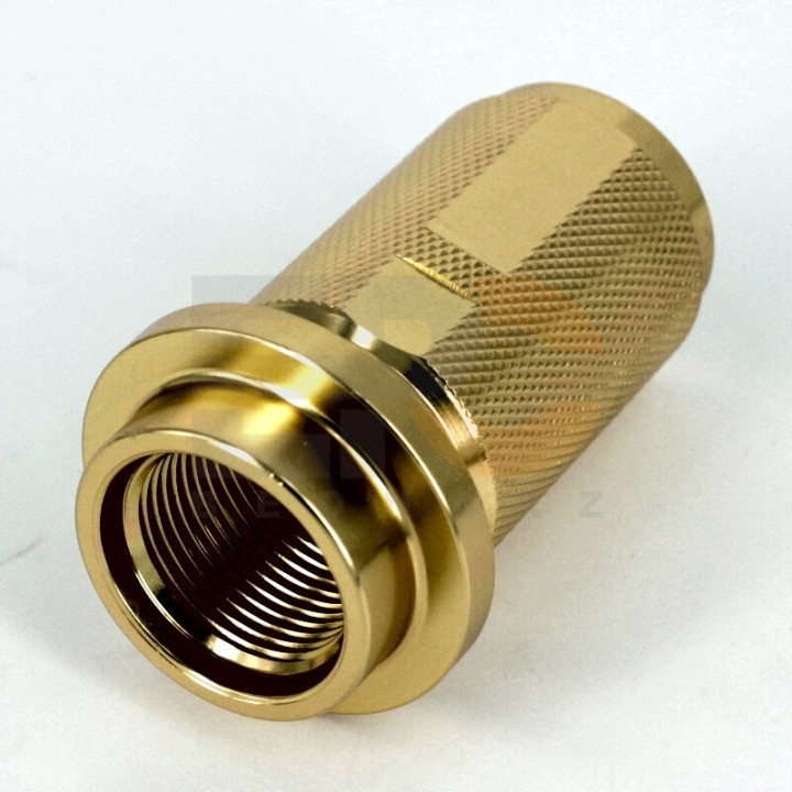 Złącze aluminiowe M22x1,5-G1/2" żółte