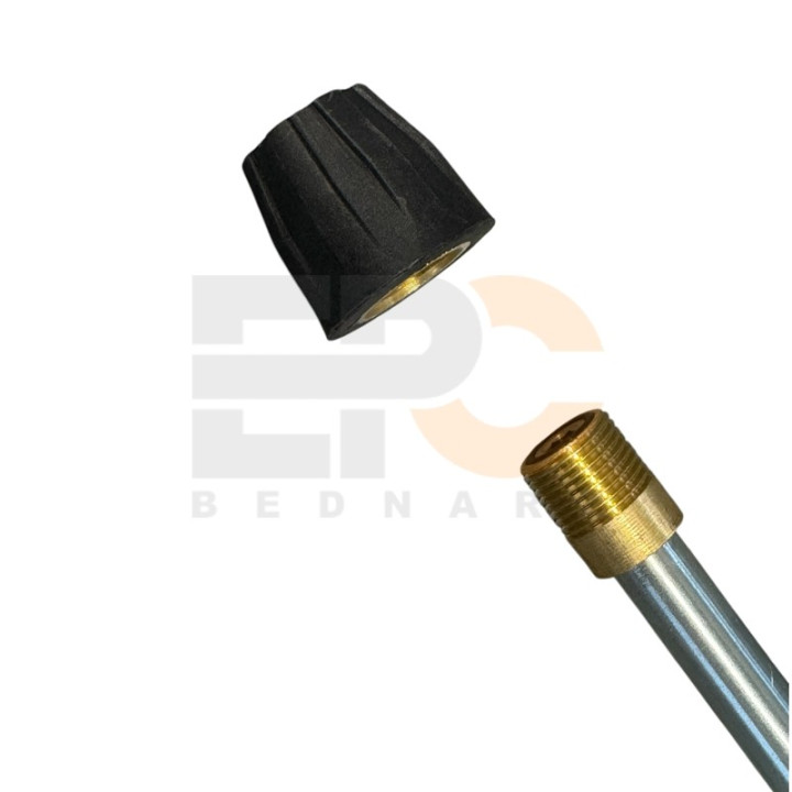 Lanca gięta 900 mm ocynk - zimna woda M22F-M18x1,5